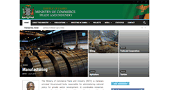 Desktop Screenshot of mcti.gov.zm
